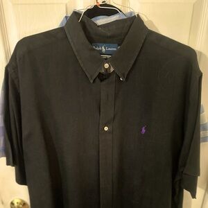 Ralph Lauren , XXL, hundred percent cotton, black men’s shirt